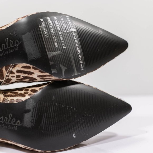 Charles David Albuquerque Leopard-Print Booties - Picture 13 of 15